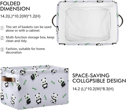 ZAZYXTJ Cute Panda Storage Basket - Image 2