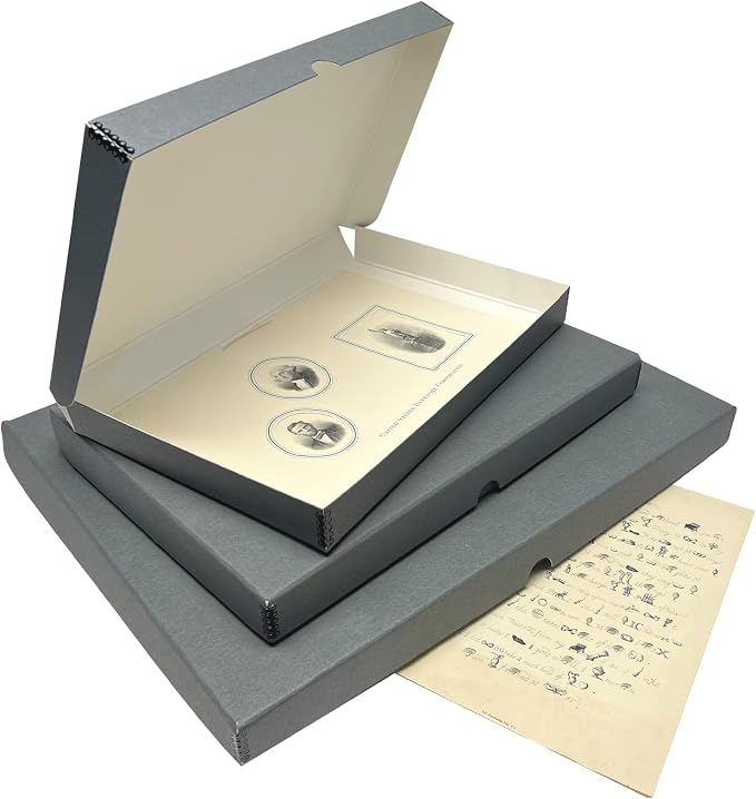 Lineco Clamshell Archival Storage Box, 23.5x30.5x1.75 Inch, Organize and Store - Image 8