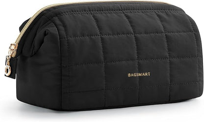BAGSMART Makeup Bag Travel Toiletry Bag, Puffy Padded Make Up Bags by BAGSMART