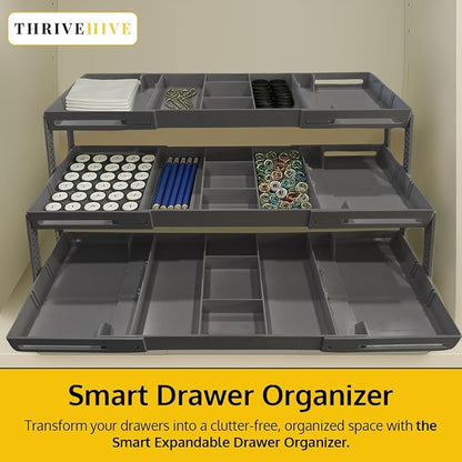 3 Tier Drawer Organizer, Expandable Organizer - Image 3