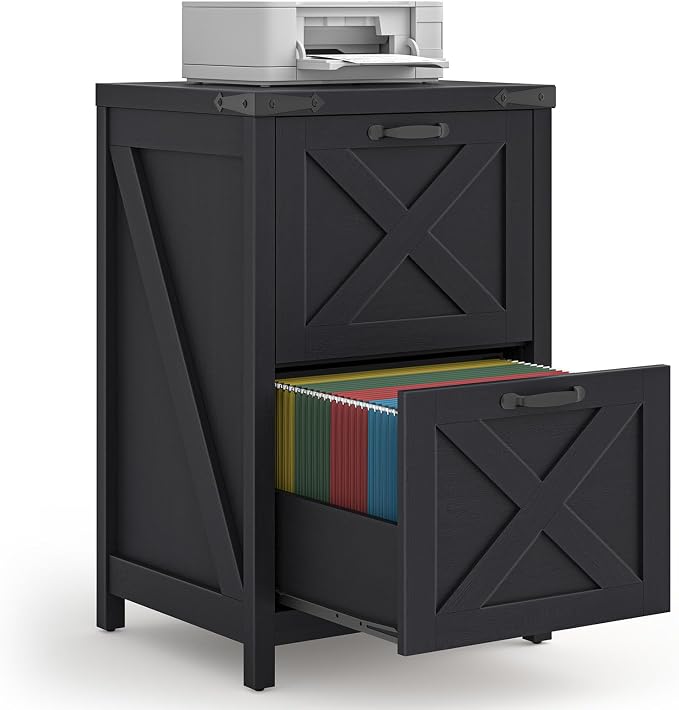 Halitaa Small Farmhouse File Cabinet by Halitaa