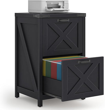 Halitaa Small Farmhouse File Cabinet by Halitaa