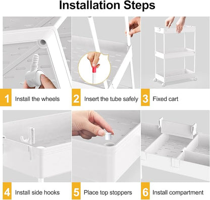 SPACELEAD 4 Tier Rolling Cart - Image 4