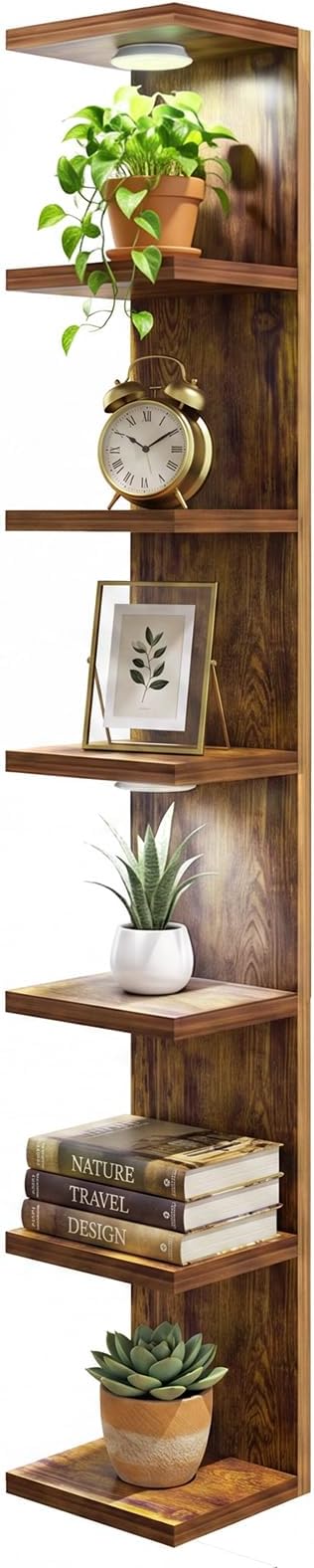 Fixwal 7 Tier Wall Shelf Unit Floating Shelves by Fixwal