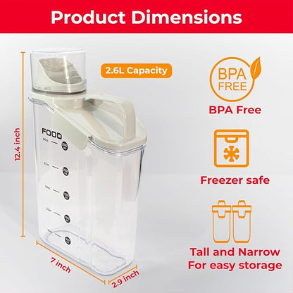Two Pack Food & Cereal Storage Container - Image 6