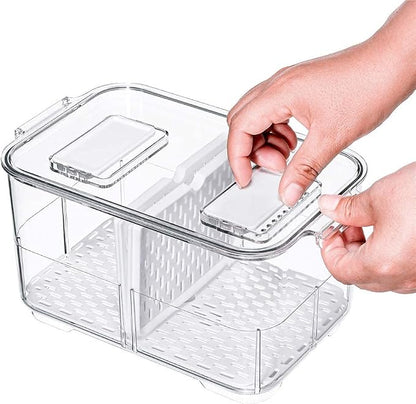 SANNO Vegetable Fruit Containers Fridge Food Storage Produce Saver Container - Image 9