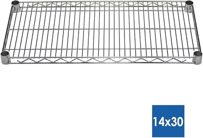 Shelving Inc. 14"d x 30" w x 64" h Chrome Wire Shelving - Image 2
