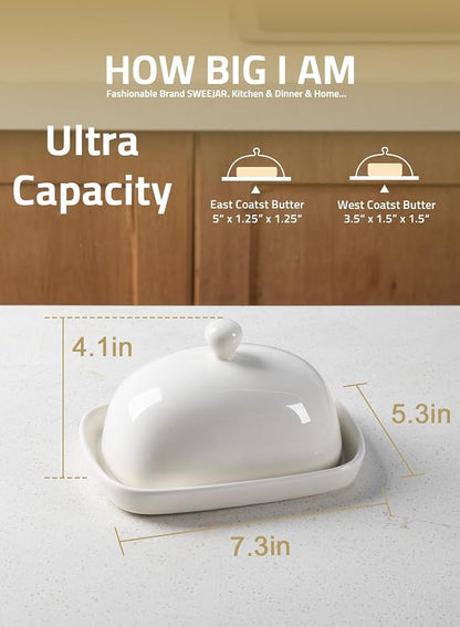 Sweejar Ceramic Butter Dish - Image 3
