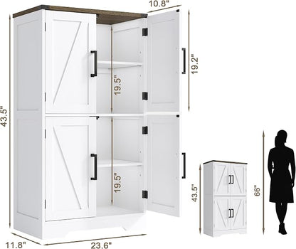 Treocho Farmhouse Bathroom Floor Cabinet - Image 2