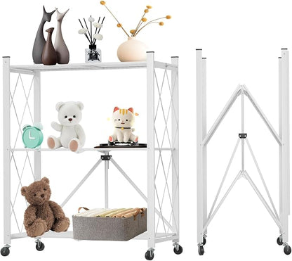 3 Tier Foldable Storage Shelf by YUANJIMI