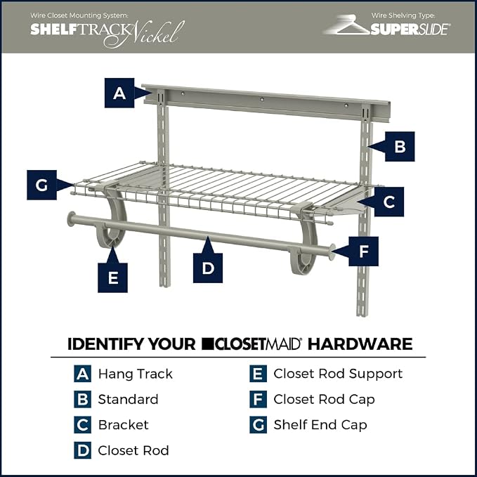 ClosetMaid SuperSlide Adjustable Hanging Closet Rod from 2 to 4 ft. - Image 4