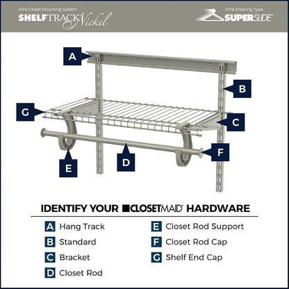 ClosetMaid SuperSlide Adjustable Hanging Closet Rod from 2 to 4 ft. - Image 4