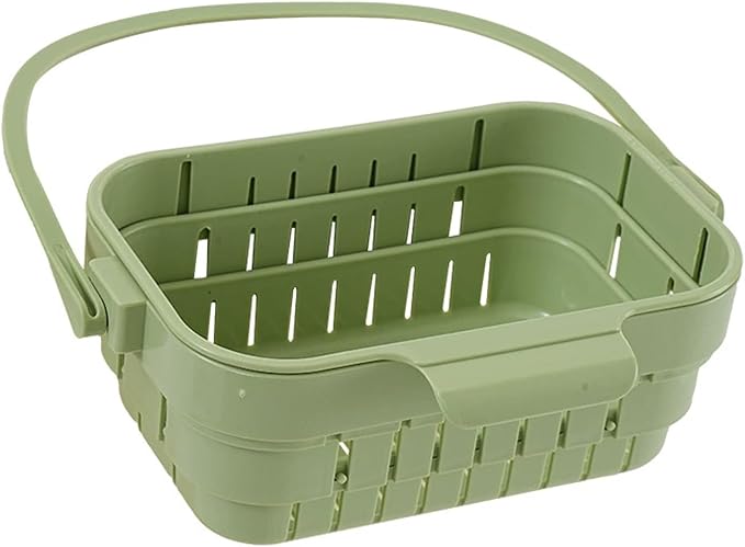 Foldable Hanging Sink Drain Basket Collapsible Colander by Muzuja