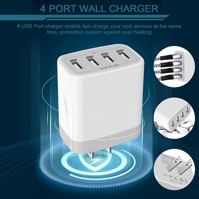 USB Charger Adapter, Samsung Galaxy, Power Cube Base Brick - Image 4