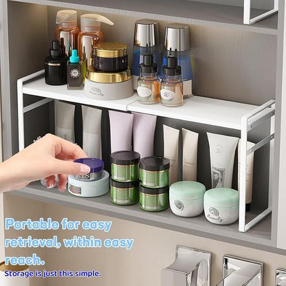 Small Expandable Medicine Cabinet Shelf, 3.58” Wide Metal Storage Stand - Image 8