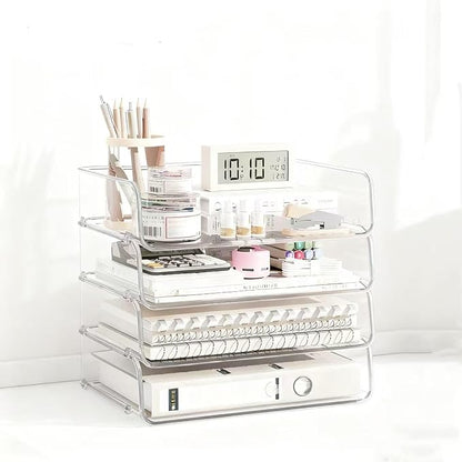 4-Tier Transparent Desktop Organizer by Reflygen