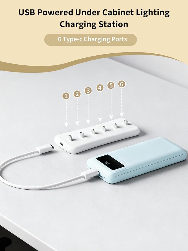 USB Under Cabinet Lighting Charging Station - Image 5