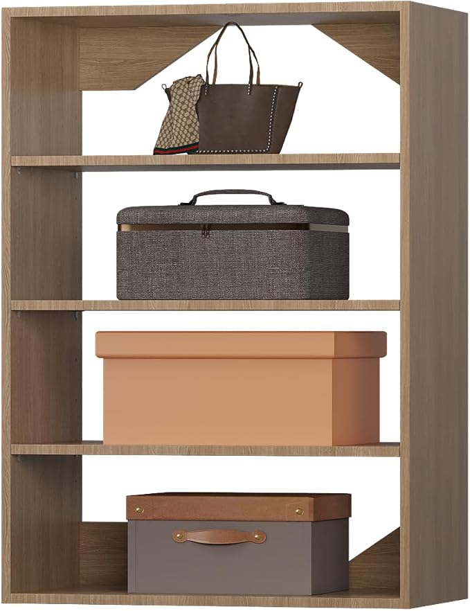 ROOMTEC 25.5" Shelf Short Tower Closet Unit, Modular Closet System by ROOMTEC