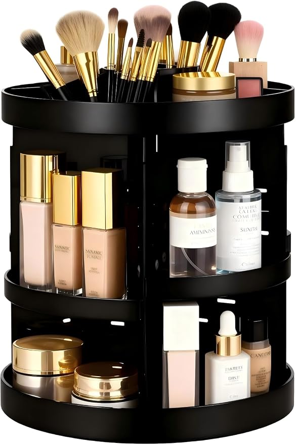 HBlife Extra Large 360 Rotating Makeup Organizer Adjustable Carousel Large by HBlife