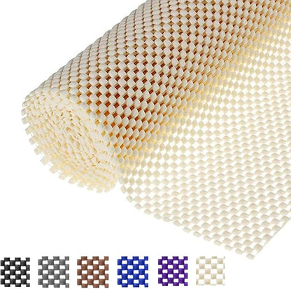 Shelf Liner Drawer Liner Non-Slip Mat Shelves Liners 12" X6.5’ Grid Pattern PVC by L7HWDP