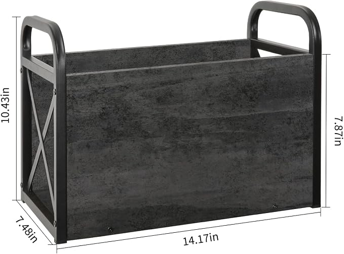 YINMIT Magazine Holder, Magazine Rack Floor, Magazine Storage Basket, Folder - Image 6