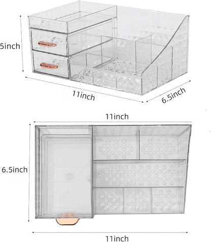 Clear Makeup Organizer for Vanity, Desk Makeup Caddy - Image 5