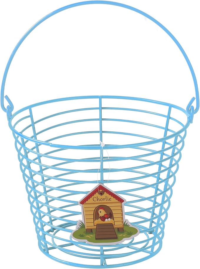 Colorful Metal Mesh Wire Egg Collecting Basket by Unknown
