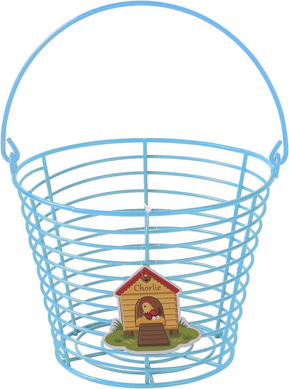 Colorful Metal Mesh Wire Egg Collecting Basket by Unknown