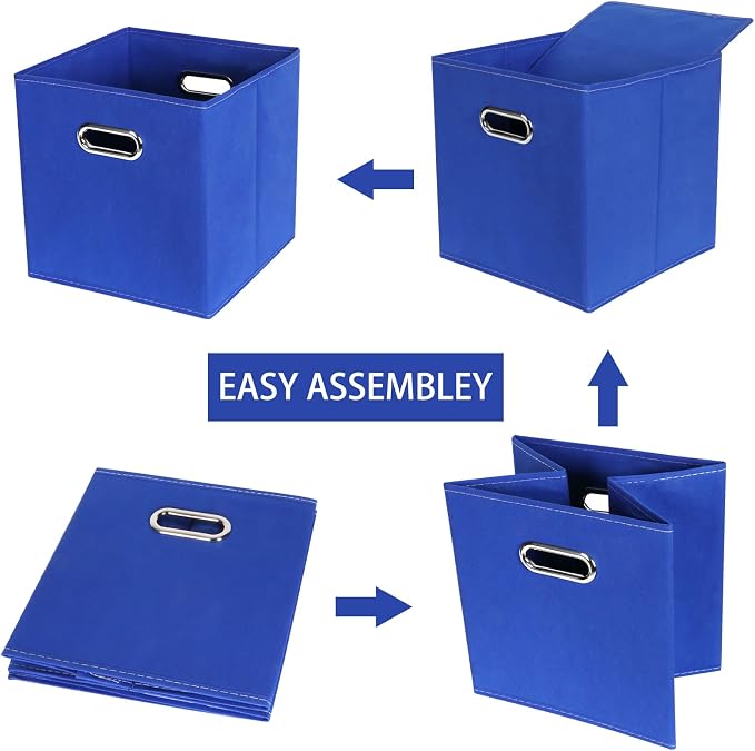 Fabric Cloth Storage Bins, Fabric Cube Bins Organizer - Image 6