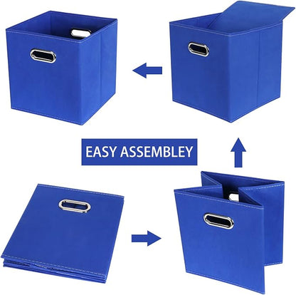Fabric Cloth Storage Bins, Fabric Cube Bins Organizer - Image 6