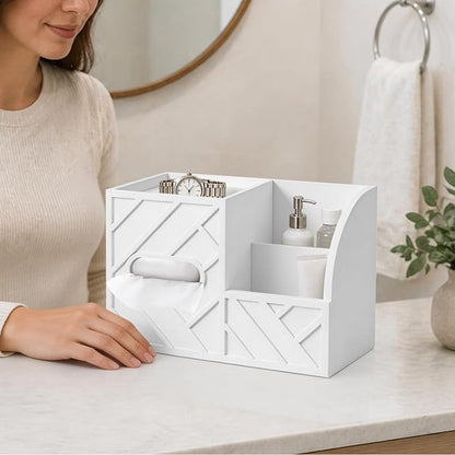 Aesthetic Tissue Box Cover, Modern Minimalist Remote Control Holder - Image 4
