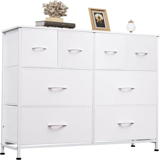 WLIVE Wide Dresser for Bedroom, 8 Drawer Chest of Drawers, Wide storage design by WLIVE