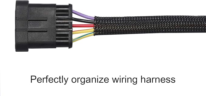25ft - 3/4 inch PET Expandable Braided Sleeving – Black – Alex Tech Braided - Image 3