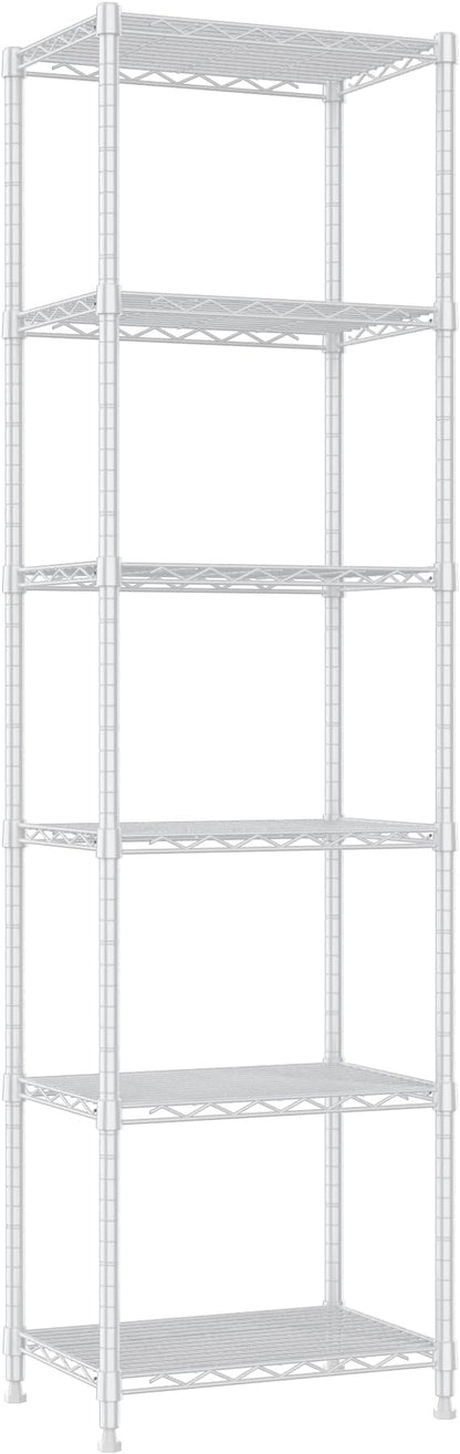 REGILLER 6 Wire Shelving Steel Storage Rack Adjustable Unit Shelves by REGILLER