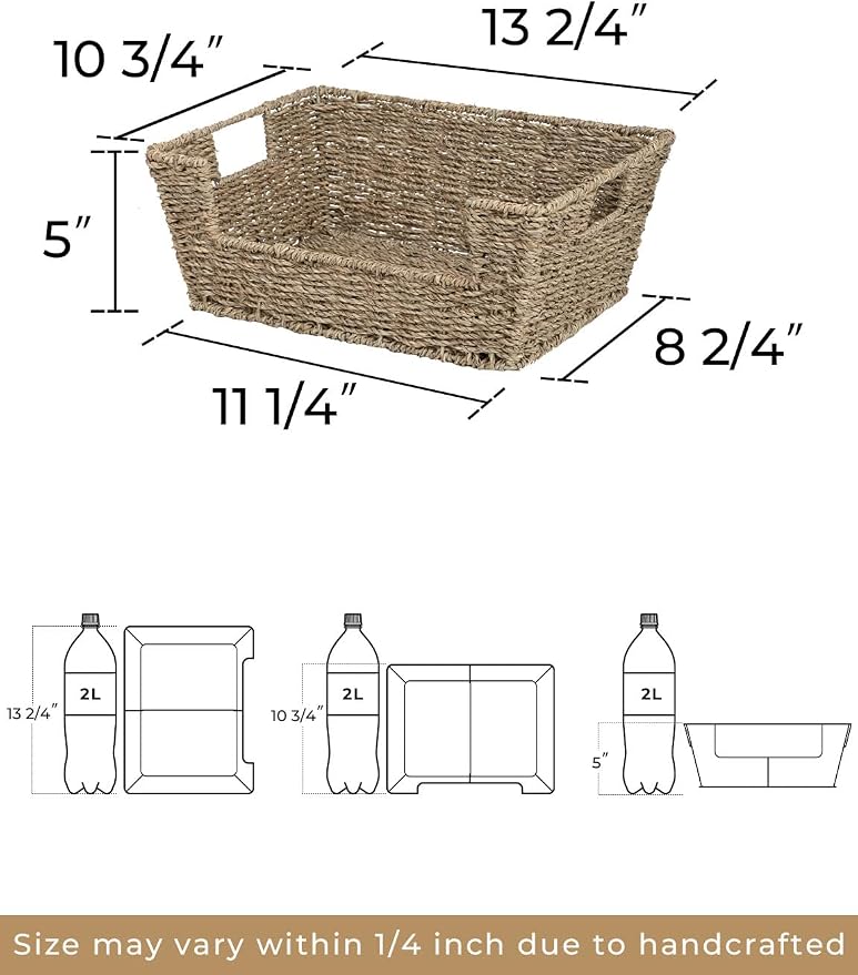 StorageWorks Wicker Storage Basket - Image 2