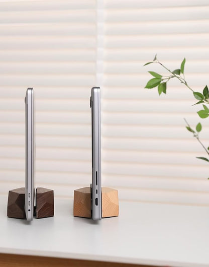Adjustable Vertical Laptop Stand, MacBook Holder Wood Stand, Wooden Laptop Stand - Image 8