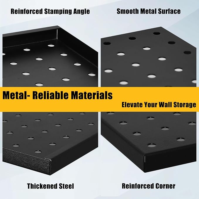 PBHEPJ 6 Pcs Metal Pegboard Panels, Heavy Duty Peg Boards - Image 7