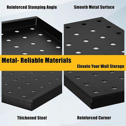 PBHEPJ 6 Pcs Metal Pegboard Panels, Heavy Duty Peg Boards - Image 7