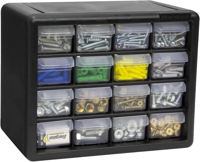 Akro-Mils 16-Drawer Plastic Drawer Storage Cabinet - Image 12