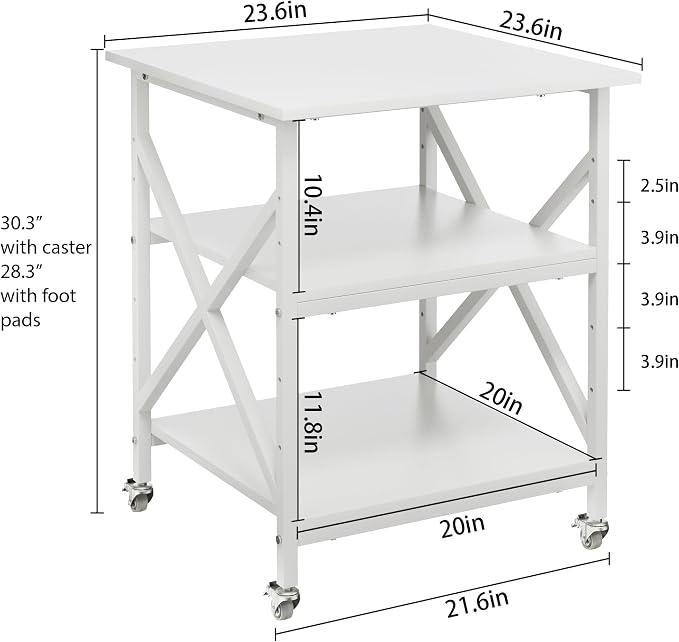 Ollieroo 3 Tier Printer Stand, Large Table - Image 8