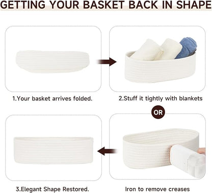 Temary Bathroom Organizer Bin, Toilet Paper Rope Baskets - Image 8