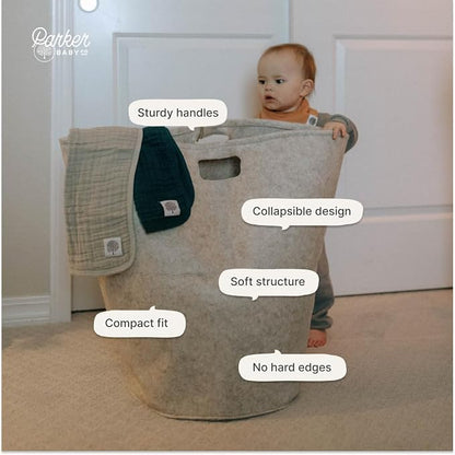 Parker Baby Co. Nursery Laundry Hamper - Image 5