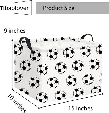 Rectangular Soccer Basket Kids Baby Storage Basket Cute Kids Toy Storage Bin - Image 6