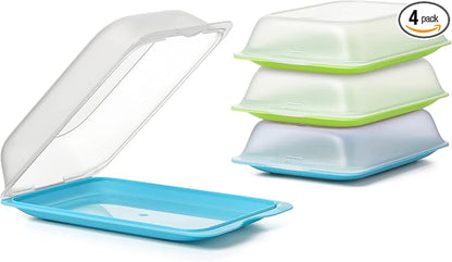 TATAY Cold Meat Containers for Fridge | Set of 4 Maxi | Fridge Storage | by TATAY