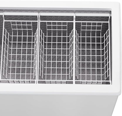 Slideep 17.5" Large Hanging Baskets Freezer Organizer Bin Sturdy Metal Wire - Image 4