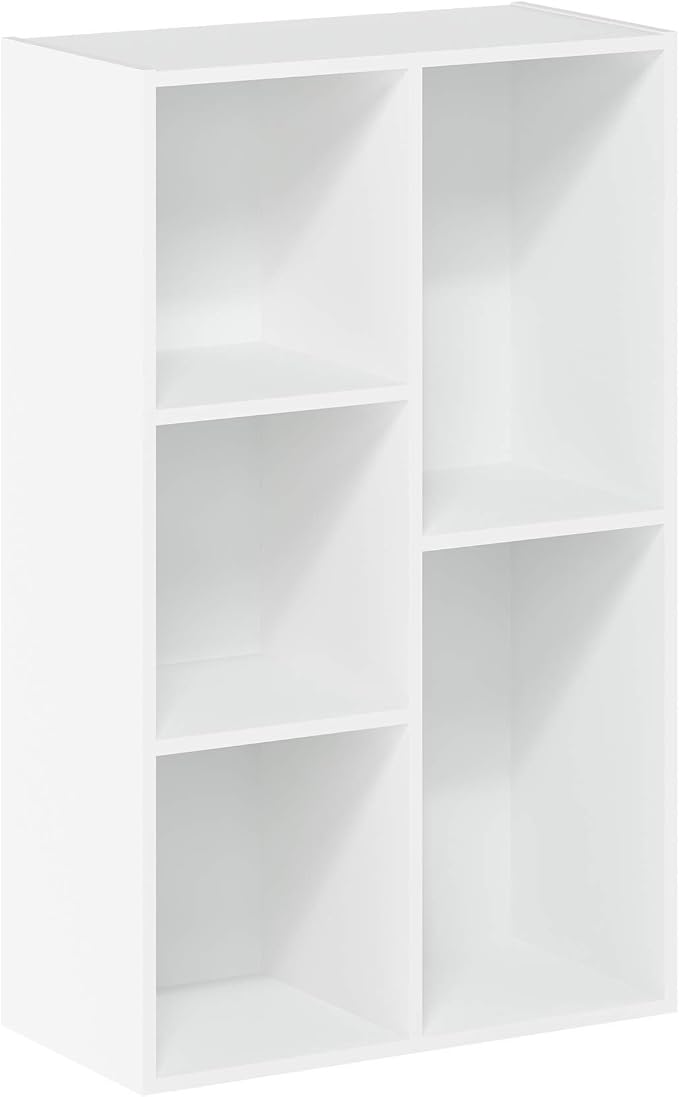 Furinno LUDER Book Shelf, 5-Cube Bookshelf, Reversible Bookcase, 9.4 x 19.5 x - Image 7