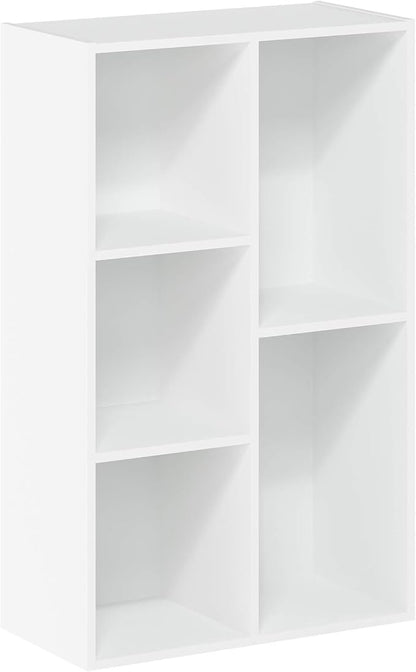 Furinno LUDER Book Shelf, 5-Cube Bookshelf, Reversible Bookcase, 9.4 x 19.5 x - Image 7