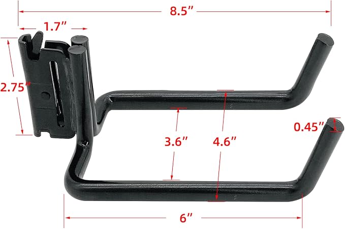 2 Pack E-Track Heavy Duty Shovel Hanger - Image 5