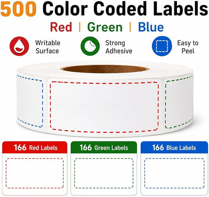 500 Removable Freezer Labels, 2 x 3 in, Waterproof Oil-Resistant Stickers | 500 - Image 2
