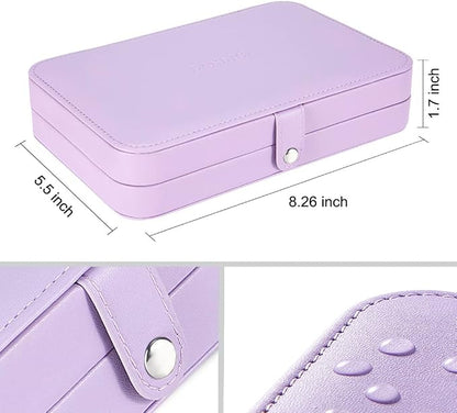 LANDICI Small Jewelry Box for Women Girls, PU Leather Travel Jewelry Case - Image 6
